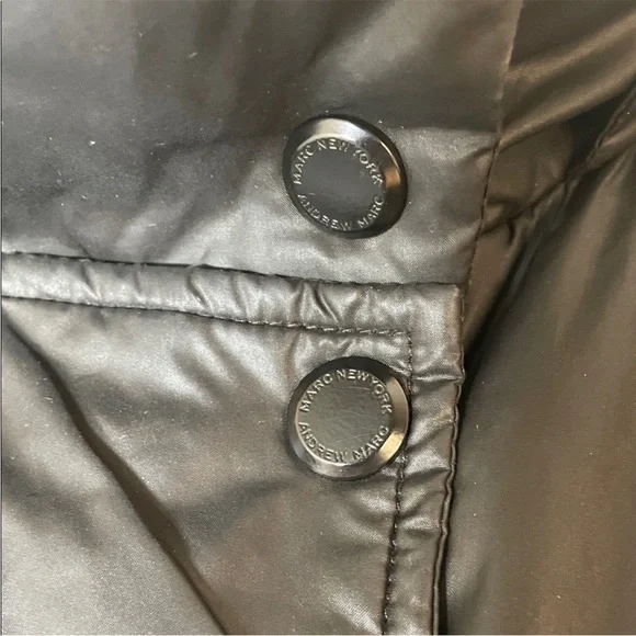 Andrew Marc Down Quilted Black Puffer Jacket. Small. - Picture 3 of 13